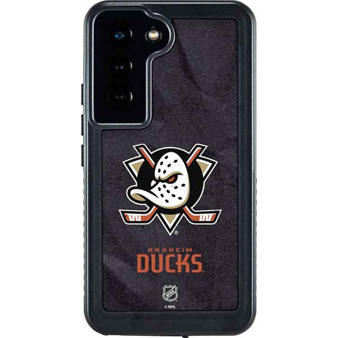 NHL Anaheim Ducks Distressed Galaxy S24 Waterproof Case